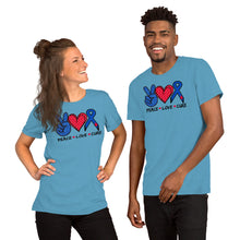 Load image into Gallery viewer, Peace Love T1 Cure - Short-Sleeve Unisex T-Shirt
