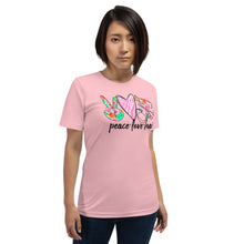 Load image into Gallery viewer, Hair -  Peace - Love - Hair  Short-Sleeve Unisex T-Shirt
