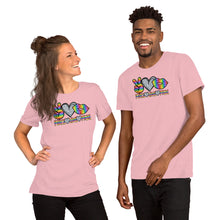 Load image into Gallery viewer, Peace Love  Pride - Short-Sleeve Unisex T-Shirt
