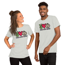 Load image into Gallery viewer, Peace Love Sloths - Short-Sleeve Unisex T-Shirt
