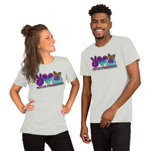 Load image into Gallery viewer, Peace Love Mermaids - Short-Sleeve Unisex T-Shirt
