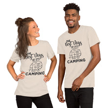 Load image into Gallery viewer, The Best Days Are Spent Camping Short-Sleeve Unisex T-Shirt
