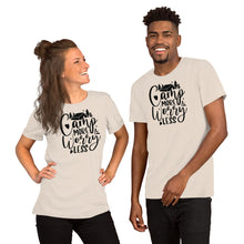 Load image into Gallery viewer, Camp more worry less 2 Short-Sleeve Unisex T-Shirt
