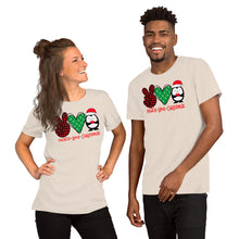 Load image into Gallery viewer, Peace Love Christmas 1 - Short-Sleeve Unisex T-Shirt
