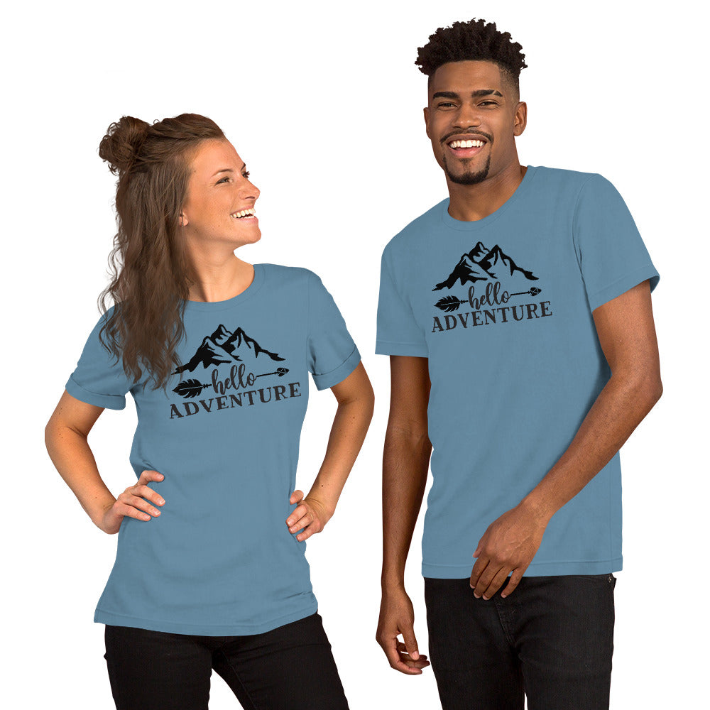 Hello Adventure Short-Sleeve Unisex T-Shirt