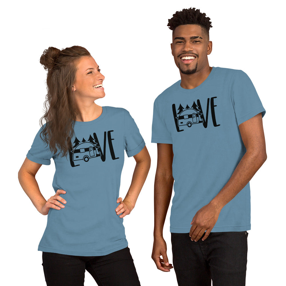 Love Camping Short-Sleeve Unisex T-Shirt