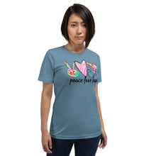 Load image into Gallery viewer, Hair -  Peace - Love - Hair  Short-Sleeve Unisex T-Shirt
