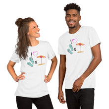 Load image into Gallery viewer, Flip Flops and Umbrella&#39;s Short-Sleeve Unisex T-Shirt
