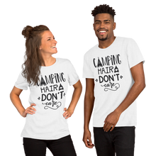 Load image into Gallery viewer, Camping Hair Don&#39;t Care Short-Sleeve Unisex T-Shirt
