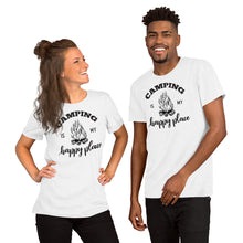 Load image into Gallery viewer, Camping is my Happy Place Short-Sleeve Unisex T-Shirt
