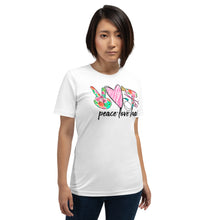 Load image into Gallery viewer, Hair -  Peace - Love - Hair  Short-Sleeve Unisex T-Shirt
