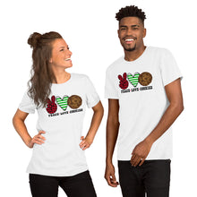 Load image into Gallery viewer, Peace Love Cookies - Short-Sleeve Unisex T-Shirt
