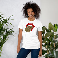 Load image into Gallery viewer, Red Lips and Leopard Tongue - Short-Sleeve Unisex T-Shirt
