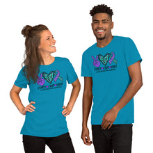 Load image into Gallery viewer, Peace Love Hope Suicide Prevention Leopard - Short-Sleeve Unisex T-Shirt
