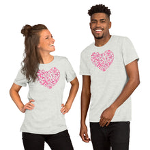 Load image into Gallery viewer, Hearts Ribbon Cancer - Short-Sleeve Unisex T-Shirt
