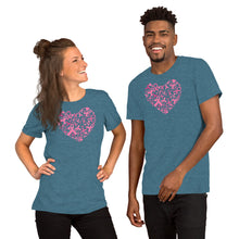 Load image into Gallery viewer, Hearts Ribbon Cancer - Short-Sleeve Unisex T-Shirt
