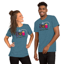 Load image into Gallery viewer, Peace - Love - Travel  Short-Sleeve Unisex T-Shirt
