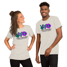 Load image into Gallery viewer, Peace Love Hope Suicide Prevention Sunflower - Short-Sleeve Unisex T-Shirt Short-Sleeve Unisex T-Shirt
