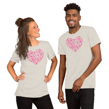 Load image into Gallery viewer, Hearts Ribbon Cancer - Short-Sleeve Unisex T-Shirt
