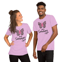 Load image into Gallery viewer, I&#39;m A Survivor Butterfly - Short-Sleeve Unisex T-Shirt
