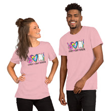 Load image into Gallery viewer, Peace Love Dental Colorful - Short-Sleeve Unisex T-Shirt
