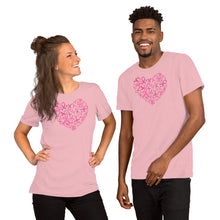 Load image into Gallery viewer, Hearts Ribbon Cancer - Short-Sleeve Unisex T-Shirt
