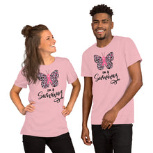 Load image into Gallery viewer, I&#39;m A Survivor Butterfly - Short-Sleeve Unisex T-Shirt
