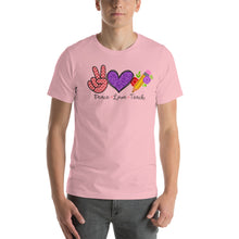 Load image into Gallery viewer, Peace-love-teach - Short-Sleeve Unisex T-Shirt
