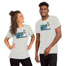 Load image into Gallery viewer, Peace Love Snowmen - Short-Sleeve Unisex T-Shirt
