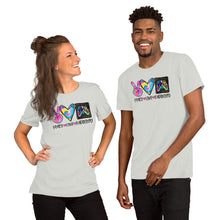 Load image into Gallery viewer, Peace Love Radiology Colorful - Short-Sleeve Unisex T-Shirt
