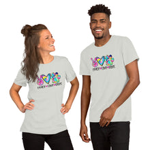 Load image into Gallery viewer, Peace Love Dogs Colorful - Short-Sleeve Unisex T-Shirt
