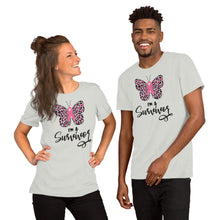 Load image into Gallery viewer, I&#39;m A Survivor Butterfly - Short-Sleeve Unisex T-Shirt
