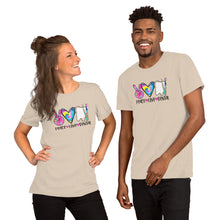 Load image into Gallery viewer, Peace Love Dental Colorful - Short-Sleeve Unisex T-Shirt
