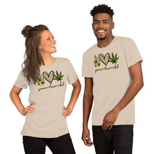 Load image into Gallery viewer, peace-love-cbd - Short-Sleeve Unisex T-Shirt
