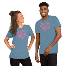 Load image into Gallery viewer, Hearts Ribbon Cancer - Short-Sleeve Unisex T-Shirt
