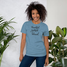 Load image into Gallery viewer, thankful-grateful-blessed - Short-Sleeve Unisex T-Shirt
