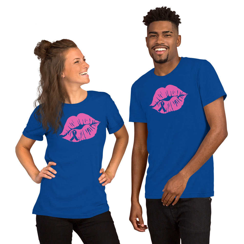 Breast Cancer Lips - Short-Sleeve Unisex T-Shirt