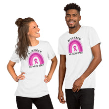 Load image into Gallery viewer, In October I Wear Pink Rainbow - Short-Sleeve Unisex T-Shirt
