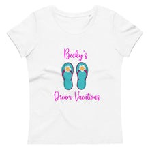 Load image into Gallery viewer, Becky's Dream Vacations Women's fitted eco tee
