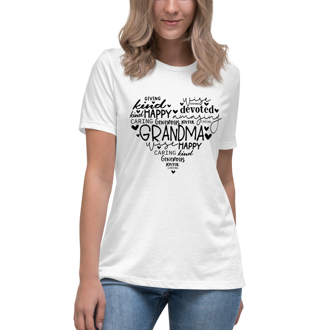 Grandma Heart Women's Relaxed T-Shirt